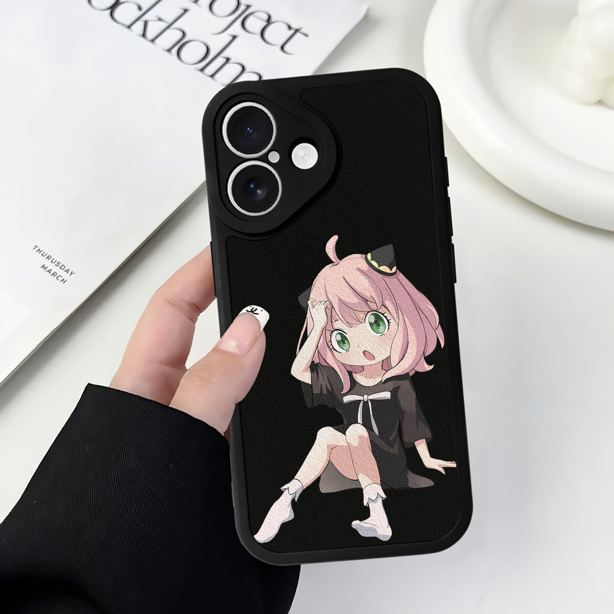 （画像用） SPY×FAMILY间谍家家酒 【iPhone 16シリーズ対応】シリコンスマホケース（レザー調） 材質：シリコン